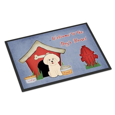 Carolines Treasures Carolines Treasures BB2829MAT Dog House Collection Bichon Frise Indoor or Outdoor Mat; 18 x 0.25 x 27 in. BB2829MAT